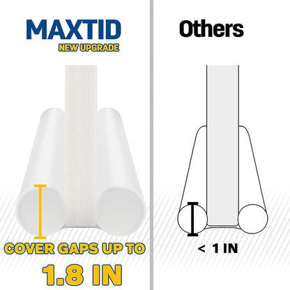 MAXTID Under Door Draft Stopper Cold Air Blocker - Large Doors Seal Gap Bottom of Doors 36" Adjustable 30" 32" 34" Weather Stripping Noise Blocker Interior Front Door Sweep Soundproof Door Accessories